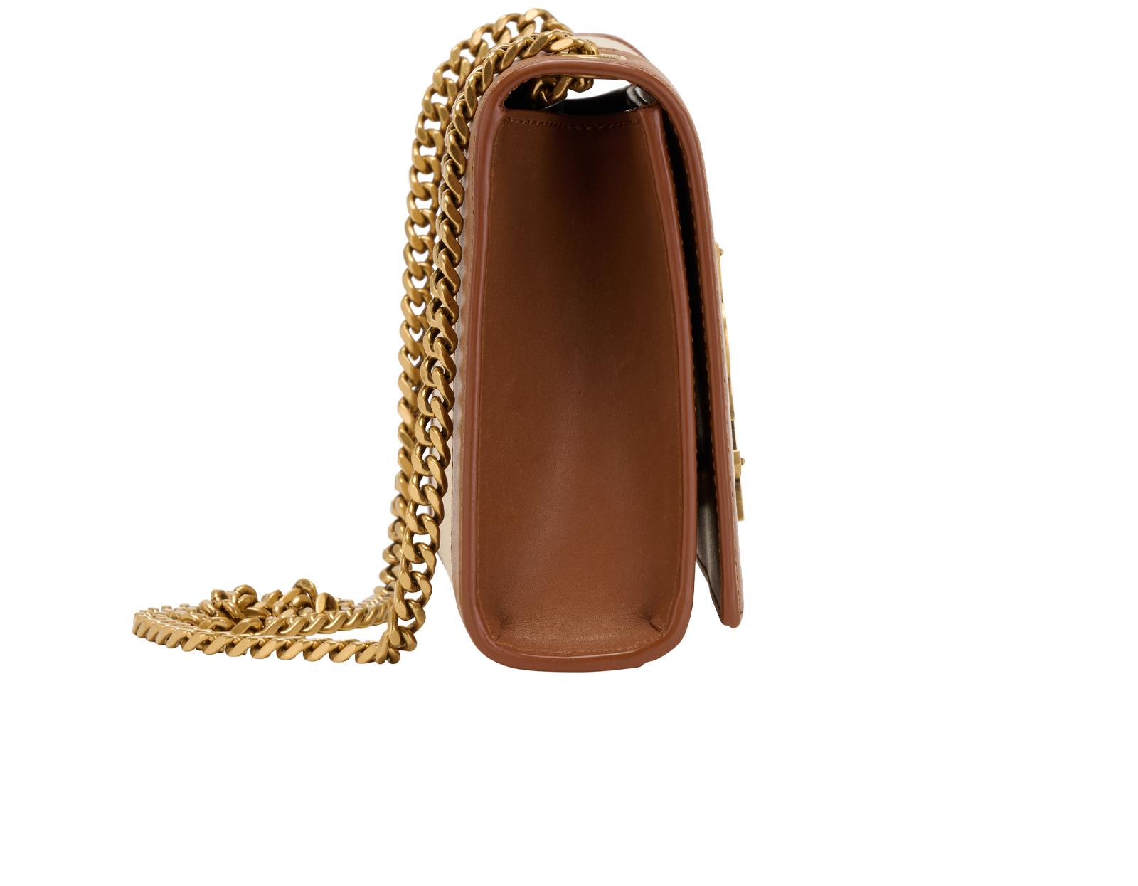 Kate Crossbody, &pound;750, Handbags, Cream/Tan, Canvas/Leather, Side view